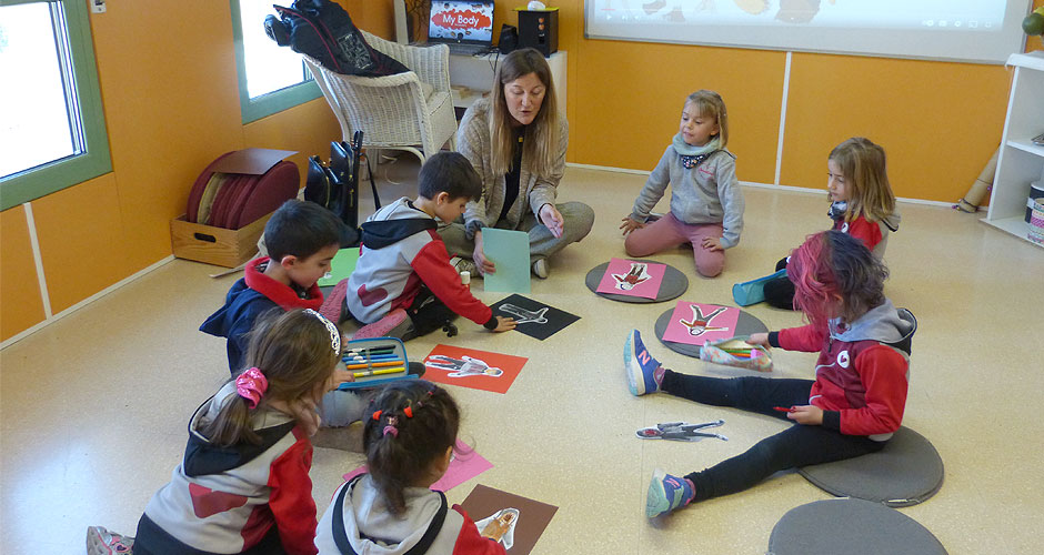 Classe d'angles per infants a Osona Idiomes.